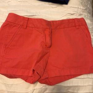 J. Crew Orange Chino Shorts